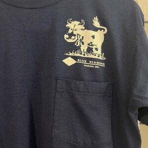 Vintage Blue Diamond Dairy Pocket Tee